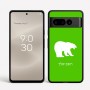 כיסוי בעיצוב אישי עם השם שלך לדגם - Google Pixel 8 Pro 5G בעיצוב דוב