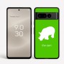 כיסוי בעיצוב אישי עם השם שלך לדגם - Google Pixel 8 Pro 5G בעיצוב קרנף