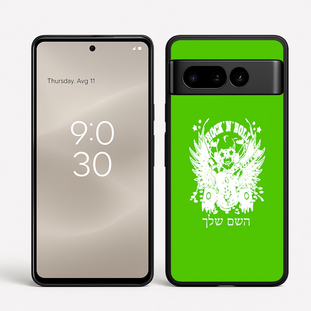 כיסוי בעיצוב אישי עם השם שלך לדגם - Google Pixel 8 Pro 5G בעיצוב רוקנרול