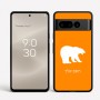 כיסוי בעיצוב אישי עם השם שלך לדגם - Google Pixel 8 Pro 5G בעיצוב דוב