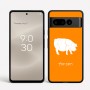 כיסוי בעיצוב אישי עם השם שלך לדגם - Google Pixel 8 Pro 5G בעיצוב חזיר