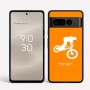כיסוי בעיצוב אישי עם השם שלך לדגם - Google Pixel 8 Pro 5G בעיצוב רוכב אופניים