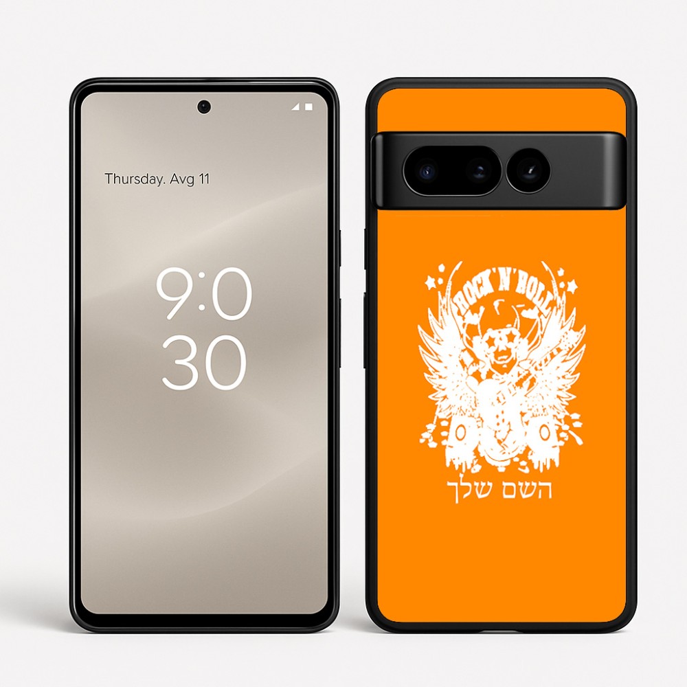 כיסוי בעיצוב אישי עם השם שלך לדגם - Google Pixel 8 Pro 5G בעיצוב רוקנרול