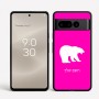 כיסוי בעיצוב אישי עם השם שלך לדגם - Google Pixel 8 Pro 5G בעיצוב דוב