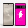 כיסוי בעיצוב אישי עם השם שלך לדגם - Google Pixel 8 Pro 5G בעיצוב פינגווין