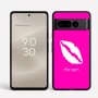 כיסוי בעיצוב אישי עם השם שלך לדגם - Google Pixel 8 Pro 5G בעיצוב שפתיים - נשיקה