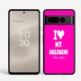 כיסוי בעיצוב אישי עם השם שלך לדגם - Google Pixel 8 Pro 5G בעיצוב אוהב את החברה שלי