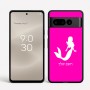 כיסוי בעיצוב אישי עם השם שלך לדגם - Google Pixel 8 Pro 5G בעיצוב בתולת ים - אישה