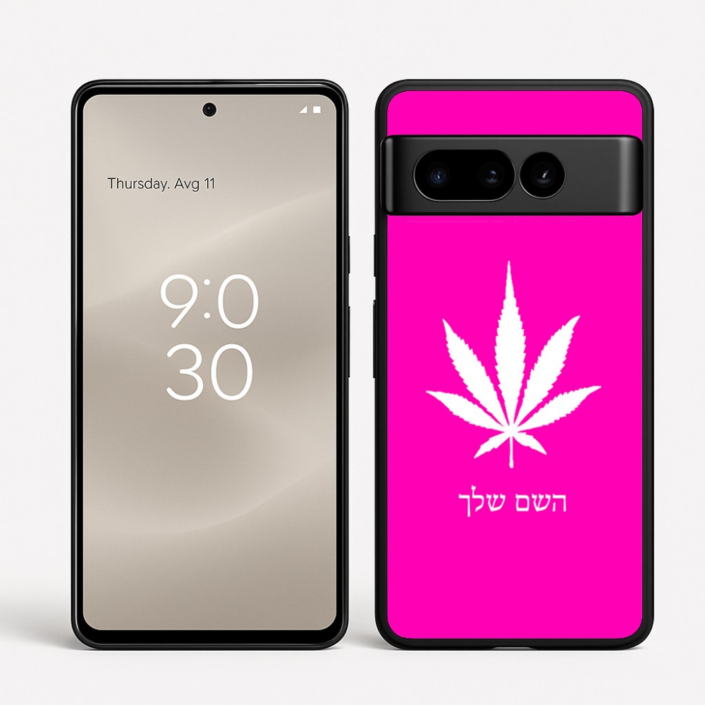 כיסוי בעיצוב אישי עם השם שלך לדגם - Google Pixel 8 Pro 5G בעיצוב עלה מריחואנה - גראס