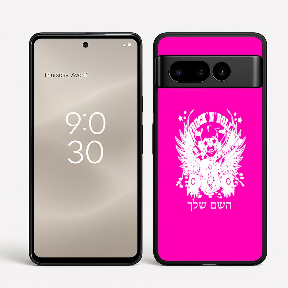 כיסוי בעיצוב אישי עם השם שלך לדגם - Google Pixel 8 Pro 5G בעיצוב רוקנרול