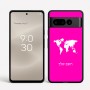 כיסוי בעיצוב אישי עם השם שלך לדגם - Google Pixel 8 Pro 5G בעיצוב מפת העולם
