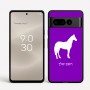 כיסוי בעיצוב אישי עם השם שלך לדגם - Google Pixel 8 Pro 5G בעיצוב סוס
