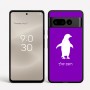 כיסוי בעיצוב אישי עם השם שלך לדגם - Google Pixel 8 Pro 5G בעיצוב פינגווין