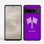 כיסוי בעיצוב אישי עם השם שלך לדגם - Google Pixel 8 Pro 5G בעיצוב דגל המירוץ