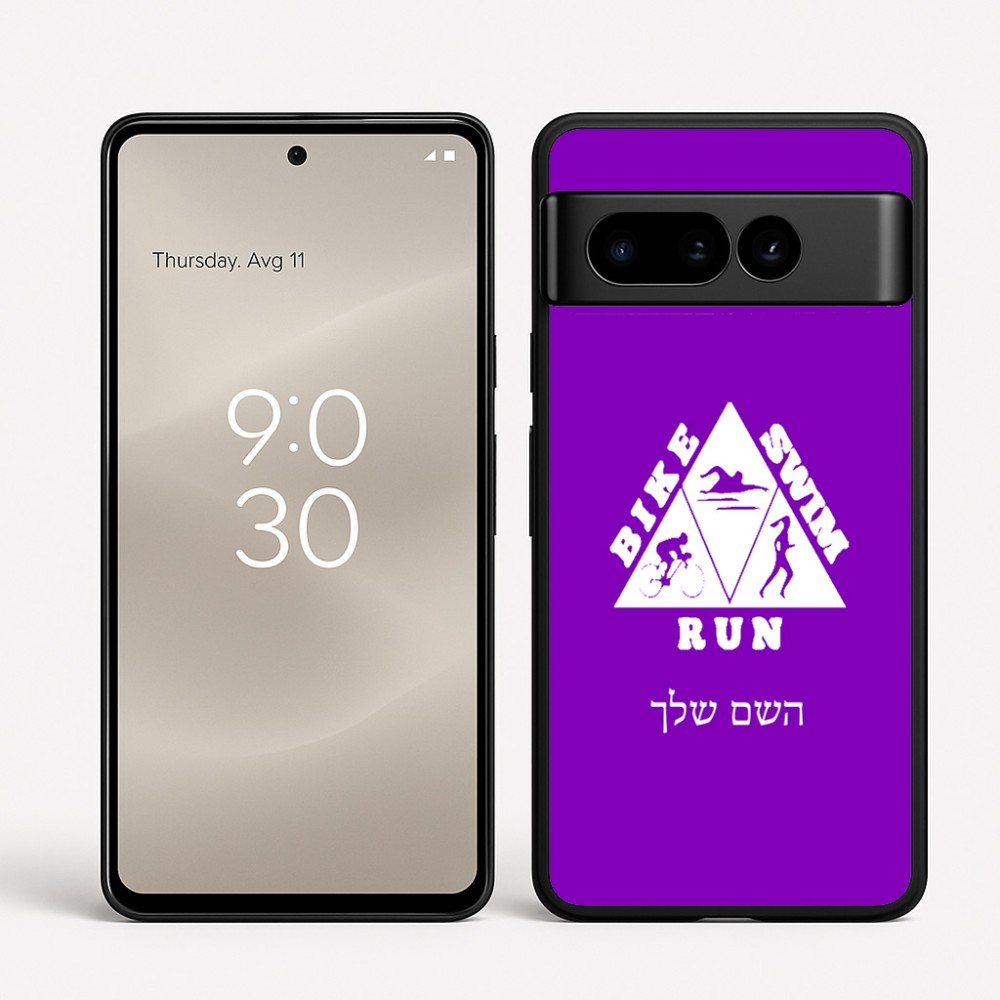 כיסוי בעיצוב אישי עם השם שלך לדגם - Google Pixel 8 Pro 5G בעיצוב טריאתלון