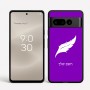 כיסוי בעיצוב אישי עם השם שלך לדגם - Google Pixel 8 Pro 5G בעיצוב נוצת נוצה