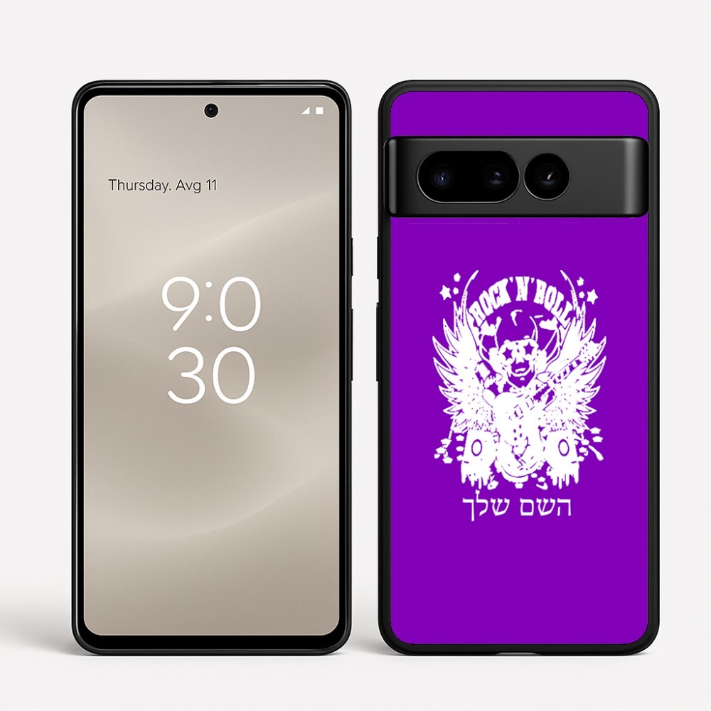 כיסוי בעיצוב אישי עם השם שלך לדגם - Google Pixel 8 Pro 5G בעיצוב רוקנרול