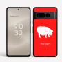 כיסוי בעיצוב אישי עם השם שלך לדגם - Google Pixel 8 Pro 5G בעיצוב חזיר