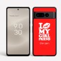 כיסוי בעיצוב אישי עם השם שלך לדגם - Google Pixel 8 Pro 5G בעיצוב לנשק את החברה שלי