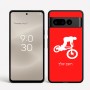 כיסוי בעיצוב אישי עם השם שלך לדגם - Google Pixel 8 Pro 5G בעיצוב רוכב אופניים