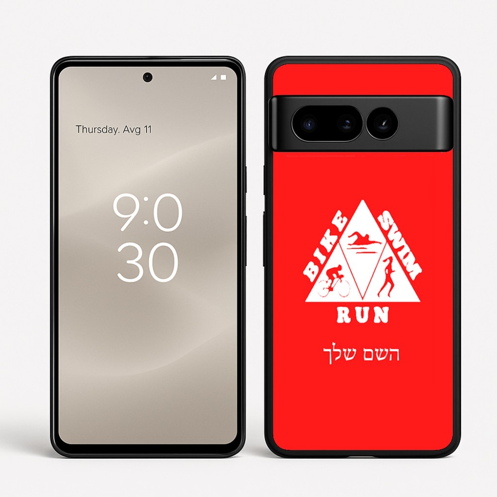 כיסוי בעיצוב אישי עם השם שלך לדגם - Google Pixel 8 Pro 5G בעיצוב טריאתלון