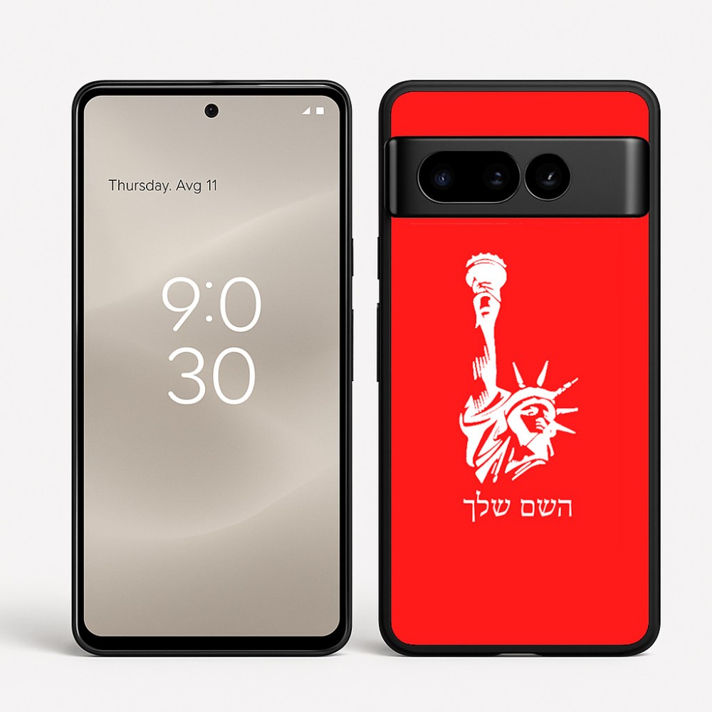 כיסוי בעיצוב אישי עם השם שלך לדגם - Google Pixel 8 Pro 5G בעיצוב פסל החירות