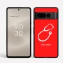כיסוי בעיצוב אישי עם השם שלך לדגם - Google Pixel 8 Pro 5G בעיצוב סטטוסקופ רופא