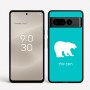 כיסוי בעיצוב אישי עם השם שלך לדגם - Google Pixel 8 Pro 5G בעיצוב דוב