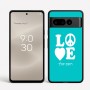 כיסוי בעיצוב אישי עם השם שלך לדגם - Google Pixel 8 Pro 5G בעיצוב אהבה