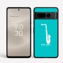 כיסוי בעיצוב אישי עם השם שלך לדגם - Google Pixel 8 Pro 5G בעיצוב סקסופון