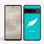 כיסוי בעיצוב אישי עם השם שלך לדגם - Google Pixel 8 Pro 5G בעיצוב נוצת נוצה
