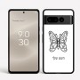 כיסוי בעיצוב אישי עם השם שלך לדגם - Google Pixel 8 Pro 5G בעיצוב פרפר