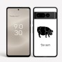 כיסוי בעיצוב אישי עם השם שלך לדגם - Google Pixel 8 Pro 5G בעיצוב חזיר