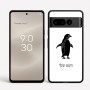 כיסוי בעיצוב אישי עם השם שלך לדגם - Google Pixel 8 Pro 5G בעיצוב פינגווין