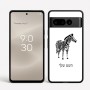 כיסוי בעיצוב אישי עם השם שלך לדגם - Google Pixel 8 Pro 5G בעיצוב זברה