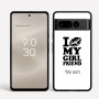כיסוי בעיצוב אישי עם השם שלך לדגם - Google Pixel 8 Pro 5G בעיצוב לנשק את החברה שלי