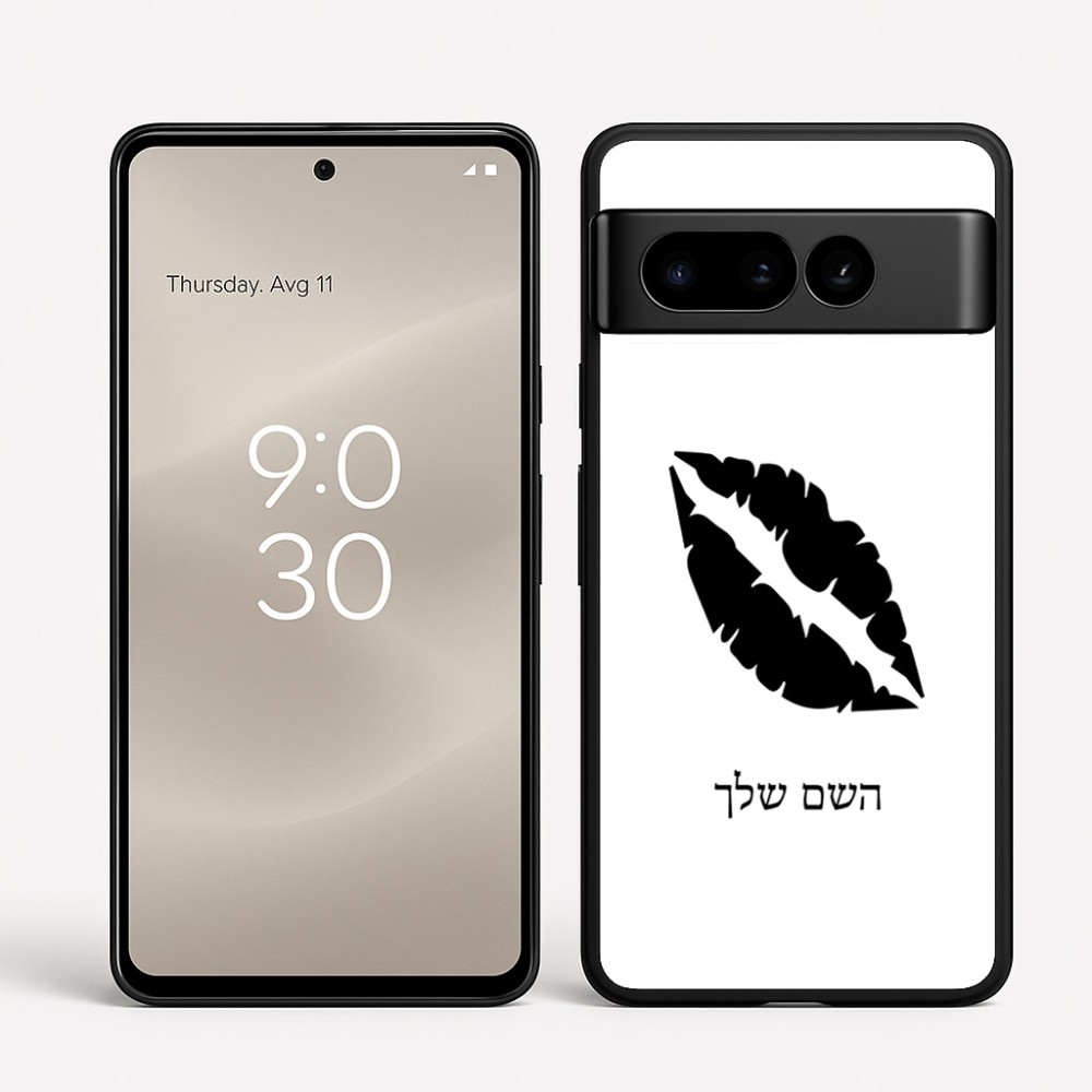כיסוי בעיצוב אישי עם השם שלך לדגם - Google Pixel 8 Pro 5G בעיצוב שפתיים - נשיקה