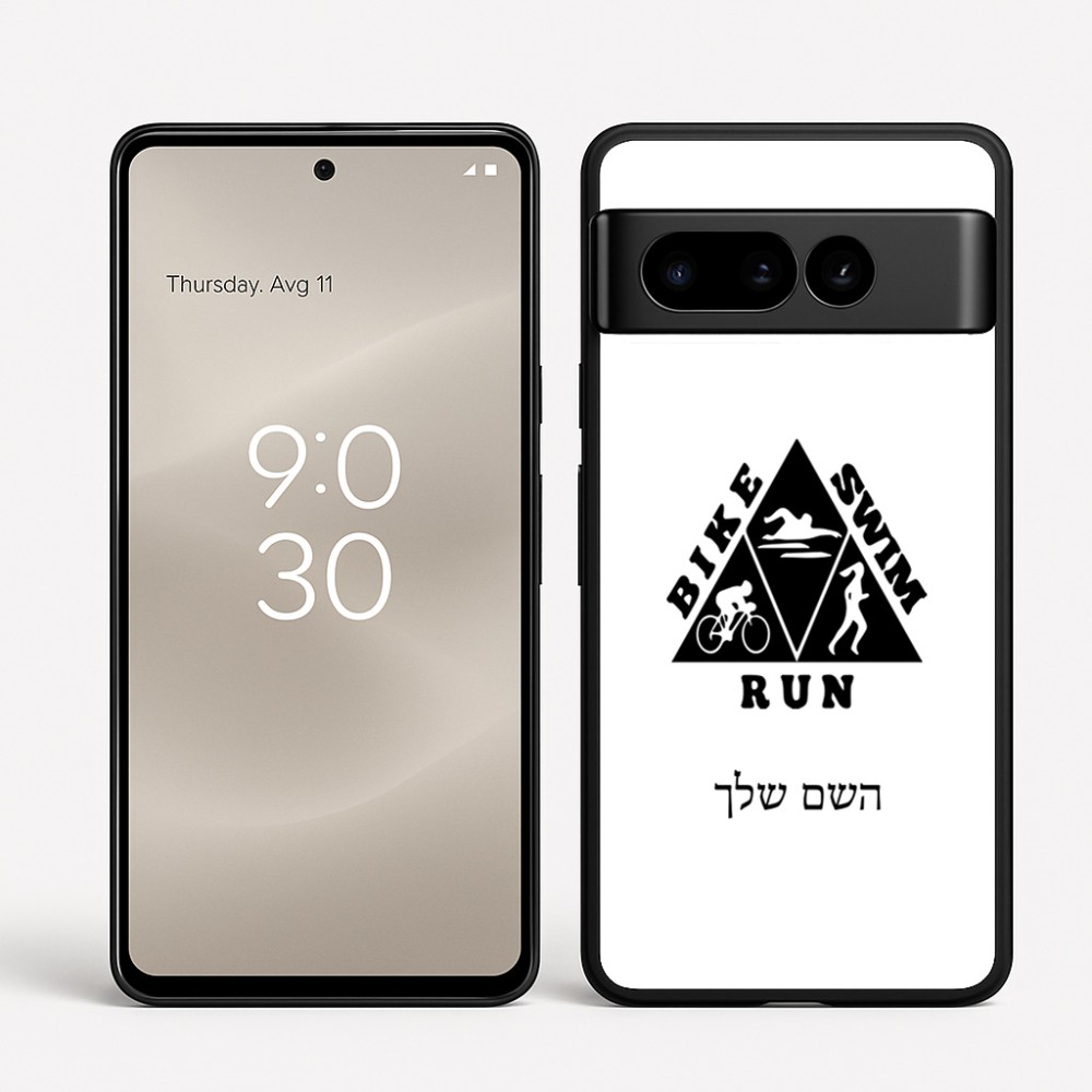 כיסוי בעיצוב אישי עם השם שלך לדגם - Google Pixel 8 Pro 5G בעיצוב טריאתלון