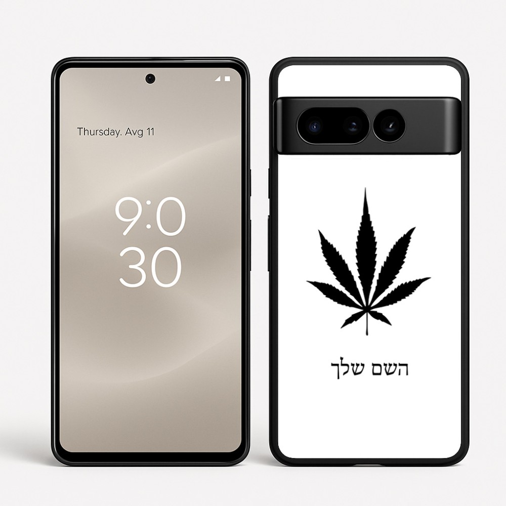 כיסוי בעיצוב אישי עם השם שלך לדגם - Google Pixel 8 Pro 5G בעיצוב עלה מריחואנה - גראס