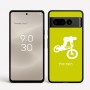 כיסוי בעיצוב אישי עם השם שלך לדגם - Google Pixel 8 Pro 5G בעיצוב רוכב אופניים