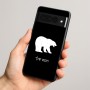כיסוי בעיצוב אישי עם השם שלך לדגם - Google Pixel 8 Pro 5G בעיצוב דוב