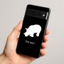 כיסוי בעיצוב אישי עם השם שלך לדגם - Google Pixel 8 Pro 5G בעיצוב קרנף