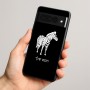 כיסוי בעיצוב אישי עם השם שלך לדגם - Google Pixel 8 Pro 5G בעיצוב זברה