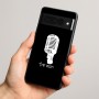 כיסוי בעיצוב אישי עם השם שלך לדגם - Google Pixel 8 Pro 5G בעיצוב מיקרופון
