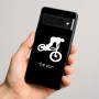 כיסוי בעיצוב אישי עם השם שלך לדגם - Google Pixel 8 Pro 5G בעיצוב רוכב אופניים