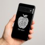 כיסוי בעיצוב אישי עם השם שלך לדגם - Google Pixel 8 Pro 5G בעיצוב הדפס תפוח