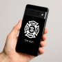 כיסוי בעיצוב אישי עם השם שלך לדגם - Google Pixel 8 Pro 5G בעיצוב כבאי - תגית