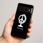 כיסוי בעיצוב אישי עם השם שלך לדגם - Google Pixel 8 Pro 5G בעיצוב גלובוסי שלום