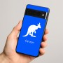 כיסוי בעיצוב אישי עם השם שלך לדגם - Google Pixel 8 Pro 5G בעיצוב קנגורו