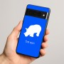 כיסוי בעיצוב אישי עם השם שלך לדגם - Google Pixel 8 Pro 5G בעיצוב קרנף